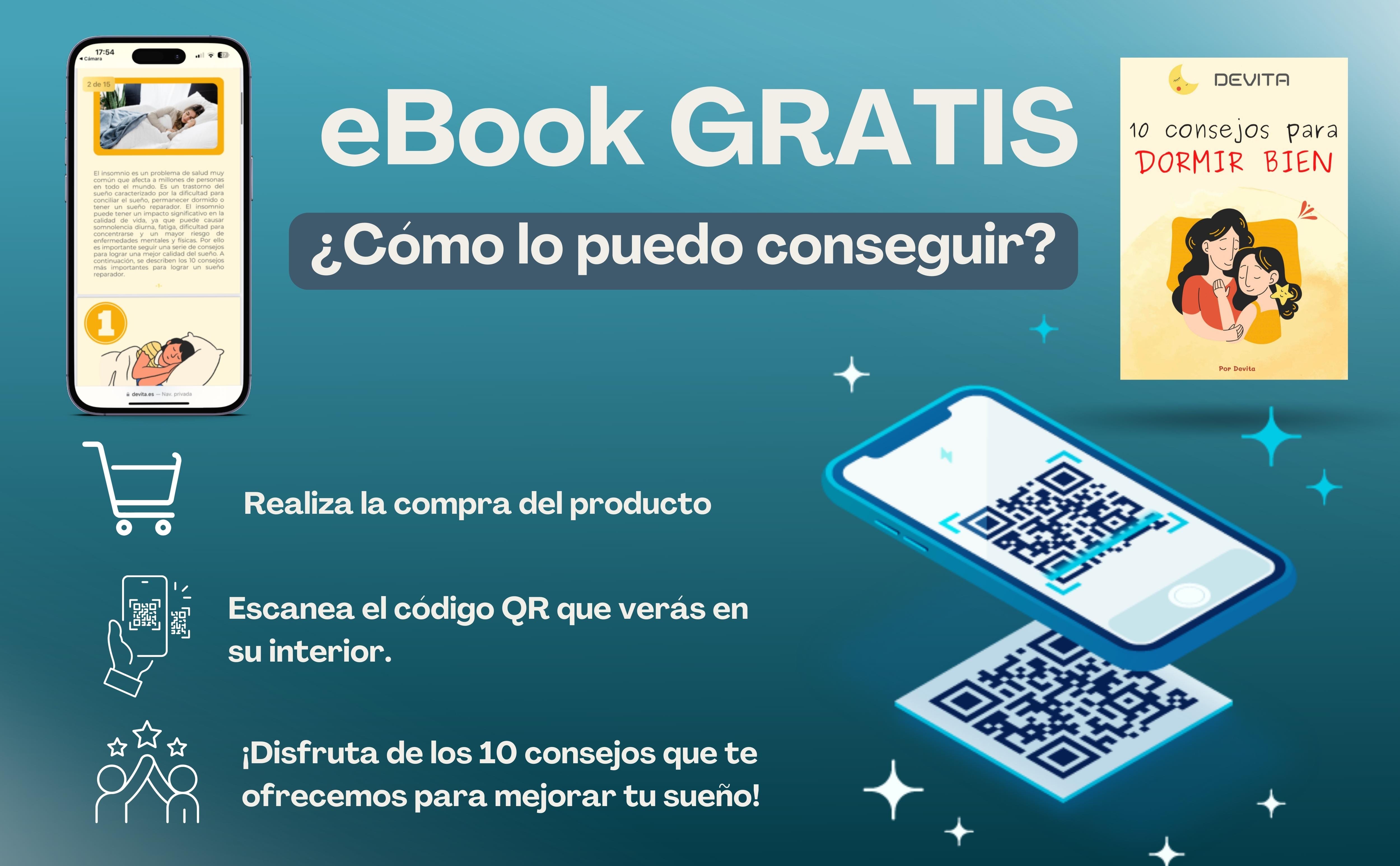 eBook gratis: escanea el QR del interior para obtener 10 consejos para dormir bien