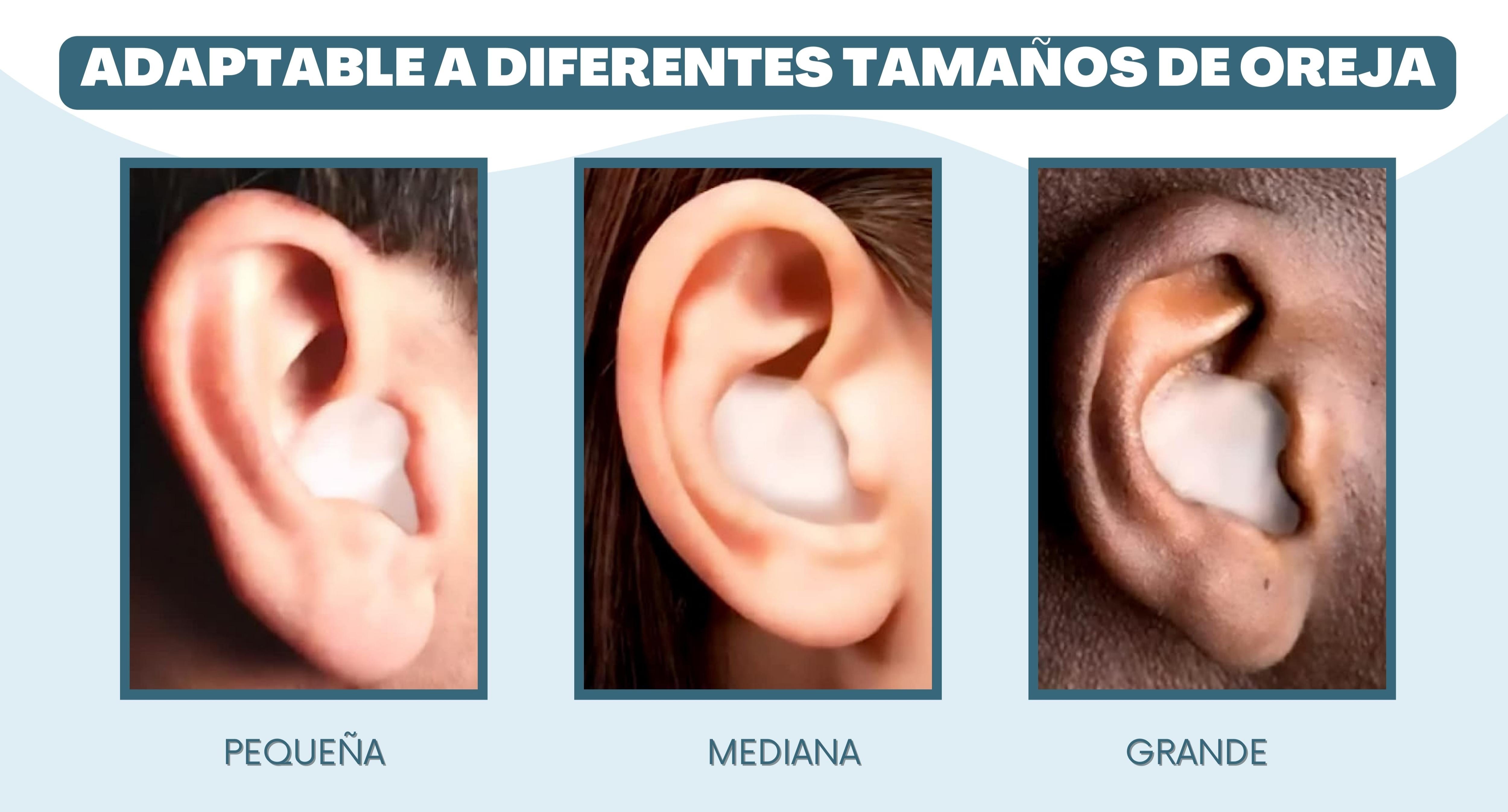Tapones DEVITA adaptables a oídos pequeños, medianos y grandes — talla única real